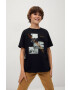 Mango Kids Tricou de bumbac pentru copii Scene - Pled.ro