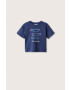 Mango Kids tricou de bumbac pentru copii Sea cu imprimeu - Pled.ro