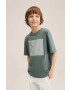 Mango Kids tricou de bumbac pentru copii Take - Pled.ro