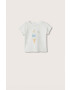 Mango Kids tricou de bumbac pentru copii Yummy culoarea alb - Pled.ro