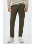 Mango Man pantaloni Prato barbati culoarea verde drept - Pled.ro