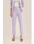 Mango pantaloni Boreal femei culoarea violet drept high waist - Pled.ro