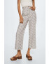 Mango pantaloni Tommy femei culoarea bej lat high waist - Pled.ro