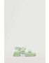 Mango sandale Kid femei culoarea verde cu platforma - Pled.ro