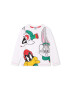 Marc Jacobs longsleeve din bumbac pentru copii x Looney Tunes culoarea alb cu imprimeu - Pled.ro