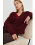 Marc O'Polo cardigan din lana femei culoarea bordo light - Pled.ro