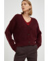 Marc O'Polo cardigan din lana femei culoarea bordo light - Pled.ro