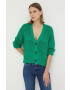 Marc O'Polo cardigan din bumbac DENIM culoarea verde - Pled.ro