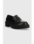 Marc O'Polo mocasini de piele femei culoarea negru cu toc plat 30718093201100 MM2M3037 - Pled.ro