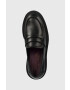 Marc O'Polo mocasini de piele femei culoarea negru cu toc plat 30718093201100 MM2M3037 - Pled.ro