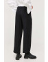 Marc O'Polo pantaloni femei culoarea negru lat high waist - Pled.ro