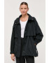 Marc O'Polo parka din bumbac culoarea negru de tranzitie oversize - Pled.ro