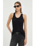 Marc O'Polo top din bumbac culoarea negru - Pled.ro