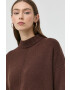 Marella pulover de lana femei culoarea maro cu turtleneck - Pled.ro