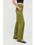 Max&Co. pantaloni femei culoarea verde lat high waist - Pled.ro