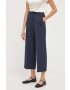 Max&Co. pantaloni femei culoarea albastru marin lat high waist - Pled.ro