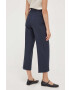 Max&Co. pantaloni femei culoarea albastru marin lat high waist - Pled.ro