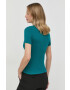 Max&Co. tricou femei culoarea verde cu guler - Pled.ro