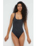 Max Mara Beachwear costum de baie dintr-o bucată culoarea negru cupa moale - Pled.ro