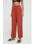 Max Mara Beachwear pantaloni de plaja femei culoarea rosu - Pled.ro