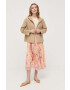 Max Mara Leisure geaca femei culoarea bej de tranzitie oversize - Pled.ro