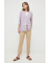 Max Mara Leisure pulover de mătase culoarea violet light - Pled.ro