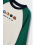 Mayoral longsleeve din bumbac pentru copii culoarea verde modelator - Pled.ro