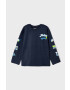 Mayoral longsleeve din bumbac pentru copii culoarea gri cu imprimeu - Pled.ro