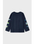 Mayoral longsleeve din bumbac pentru copii culoarea gri cu imprimeu - Pled.ro