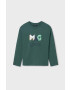 Mayoral longsleeve din bumbac pentru copii culoarea verde cu imprimeu - Pled.ro