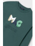 Mayoral longsleeve din bumbac pentru copii culoarea verde cu imprimeu - Pled.ro