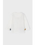 Mayoral longsleeve din bumbac pentru copii culoarea alb cu imprimeu - Pled.ro