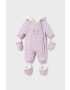 Mayoral Newborn combinezon bebe culoarea violet - Pled.ro