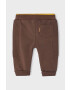 Mayoral Newborn pantaloni de trening pentru copii culoarea maro neted - Pled.ro