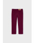 Mayoral pantaloni copii culoarea bordo neted - Pled.ro