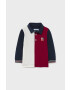 Mayoral Tricou polo copii culoarea bordo modelator - Pled.ro