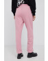 MC2 Saint Barth Pantaloni de bumbac femei culoarea roz material neted - Pled.ro