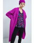 Medicine cardigan din amestec de lana femei culoarea violet - Pled.ro