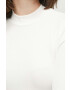 Medicine longsleeve femei culoarea bej cu turtleneck - Pled.ro