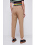 Medicine pantaloni femei culoarea bej fason chinos medium waist - Pled.ro