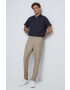 Medicine pantaloni barbati culoarea bej cu fason chinos - Pled.ro