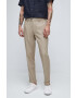 Medicine pantaloni barbati culoarea bej cu fason chinos - Pled.ro