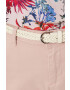 Medicine pantaloni femei culoarea roz drept high waist - Pled.ro