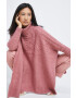 Medicine poncho femei culoarea roz - Pled.ro