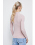 Medicine pulover femei culoarea roz light cu turtleneck - Pled.ro