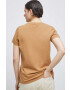 Medicine tricou femei culoarea bej - Pled.ro