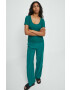 Medicine tricou femei culoarea verde - Pled.ro