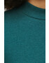 Medicine tricou femei culoarea verde cu turtleneck - Pled.ro