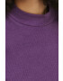 Medicine tricou femei culoarea violet cu turtleneck - Pled.ro