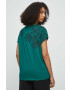 Medicine tricou din bumbac femei culoarea verde - Pled.ro